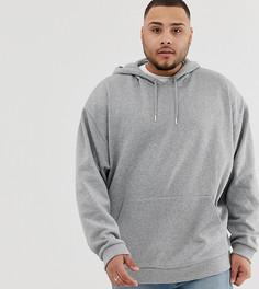 Серый oversize-худи ASOS DESIGN Plus - Серый