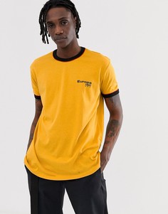 Желтая футболка с широким кантом New Look - Желтый