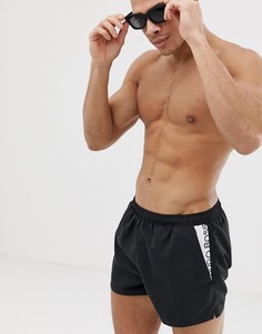 Черные шорты для плавания с логотипом BOSS Mooneye - Черный