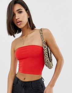 Красный укороченный топ-бандо ASOS DESIGN - Красный