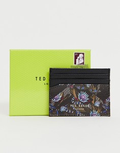 Темно-синяя визитница с принтом Ted Baker - Темно-синий