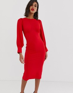 Платье-футляр миди ASOS DESIGN - Красный