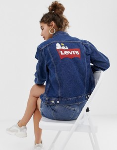 Джинсовая куртка Levis x Peanuts ex-boyfriend - Синий Levis®