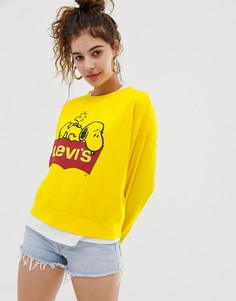 Свободный свитшот с логотипом Levis x Peanuts - Желтый Levis®