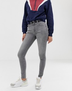 Серые джинсы скинни с классической талией Pull&Bear - Серый