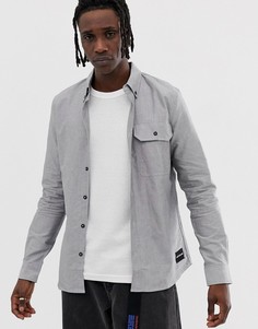Зауженная оксфордская рубашка Calvin Klein Jeans - Черный