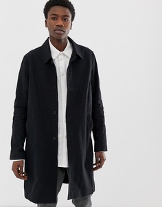 Черное пальто Weekday Carver - Черный