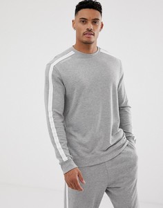 Серый меланжевый свитшот с круглым вырезом Calvin Klein Statement 1981 - Серый