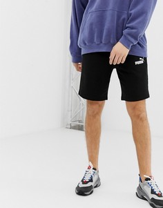 Черные шорты с логотипом Puma Essentials - Черный