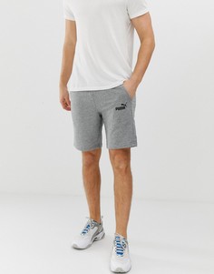 Серые шорты с логотипом Puma Essentials - Серый