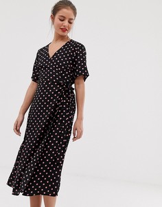 Платье в горошек с запахом Vila - Мульти