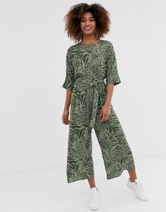 Комбинезон с анималистичным принтом и поясом ASOS DESIGN - Мульти