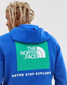 Худи синего цвета с рукавами реглан The North Face - Синий