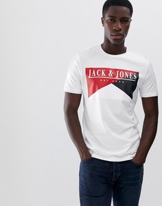 Футболка с логотипом Jack & Jones Originals - Белый