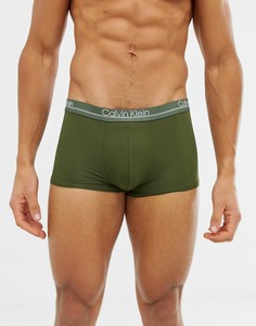 Боксеры-брифы цвета хаки с заниженной талией Calvin Klein Traveller - Зеленый