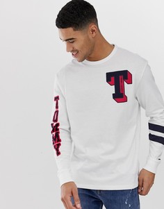 Лонгслив в университетском стиле Tommy Jeans - Белый