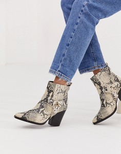 Ковбойские сапоги на каблуке Steve Madden - Мульти