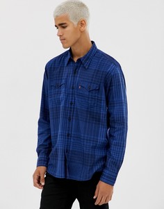 Клетчатая рубашка цвета индиго в стиле вестерн Levis Modern Barstow - Синий Levis®