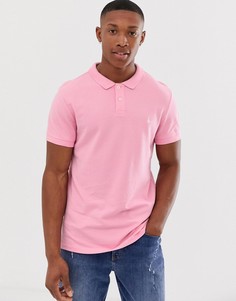 Светло-розовая футболка-поло с логотипом Jack Wills Aldgrove - Розовый