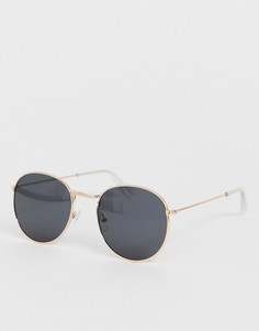 Круглые солнцезащитные очки в стиле ретро SVNX - Черный 7X