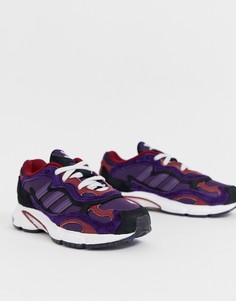 Кроссовки с фиолетовой и черной отделкой adidas Originals Temper Run - Фиолетовый