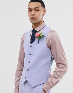 Сиреневый приталенный жилет ASOS DESIGN wedding - Фиолетовый
