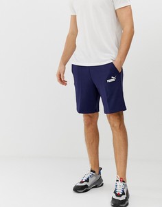Темно-синие шорты с логотипом Puma Essentials - Темно-синий