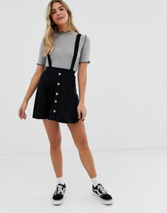Мини-юбка на пуговицах ASOS DESIGN - Черный