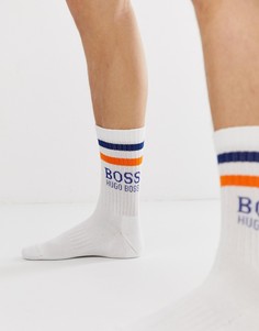 Белые носки с логотипом BOSS - Белый