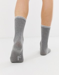 Серые носки с логотипом и окантовкой Fred Perry - Серый