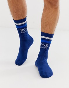 Темно-синие носки с логотипом BOSS - Темно-синий