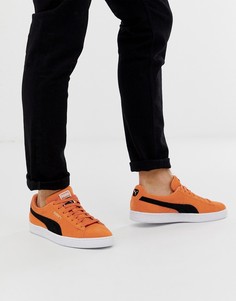 Оранжевые классические замшевые кроссовки Puma - Оранжевый