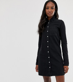 Черное джинсовое платье-рубашка ASOS DESIGN Tall - Черный