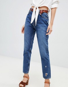 Джинсы в винтажном стиле с завышенной талией MiH Jeans - Синий