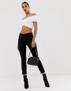 Джинсы скинни с завышенной талией Emporio Armani J20 - Черный