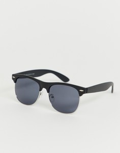 Солнцезащитные очки в черной оправе New Look - Черный