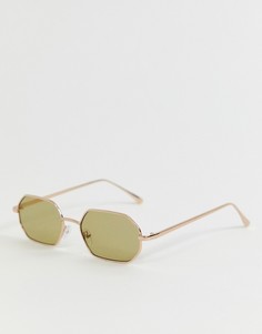 Квадратные солнцезащитные очки AJ Morgan - Золотой
