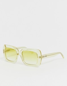 Квадратные солнцезащитные очки Calvin Klein Jeans CKJ18502S - Желтый