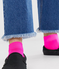 Короткие спортивные носки неоново-розового цвета ASOS DESIGN - Розовый