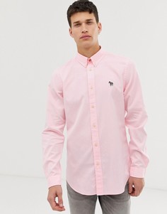Розовая оксфордская рубашка с логотипом Paul Smith - Розовый
