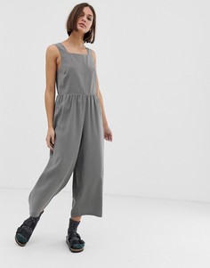 Лаконичный комбинезон со сборками на талии ASOS DESIGN - Черный
