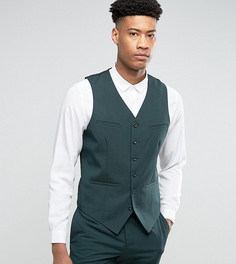 Зеленый узкий жилет ASOS TALL - Зеленый