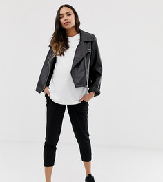 Трикотажные брюки-галифе ASOS DESIGN Maternity Petite ultimate - Черный