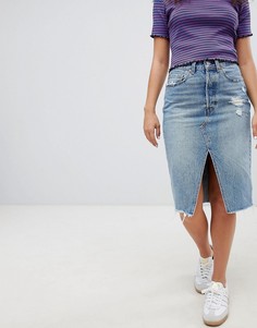 Джинсовая юбка с разрезом Levis - Синий Levis®