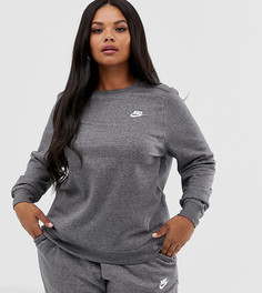 Серый свитшот Nike Club Plus - Серый