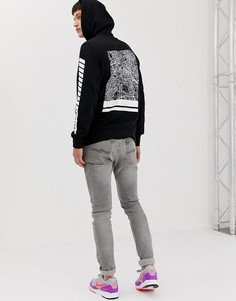 Худи с принтом Jack & Jones Core - Черный