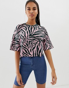 Футболка со звериным принтом ASOS DESIGN - Мульти