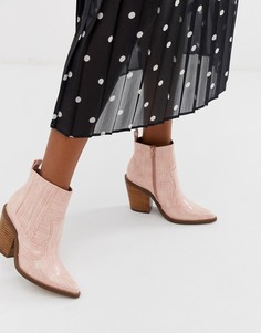 Ботинки в стиле вестерн ASOS DESIGN Elliot - Розовый