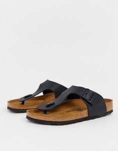 Черные сандалии Birkenstock Ramses birko-flor - Черный