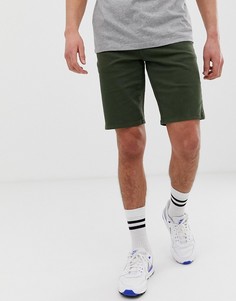 Зеленые джинсовые шорты слим ASOS DESIGN - Зеленый